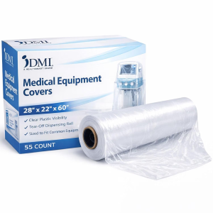 Clear Disposable Medical Equipment Covers on Roll